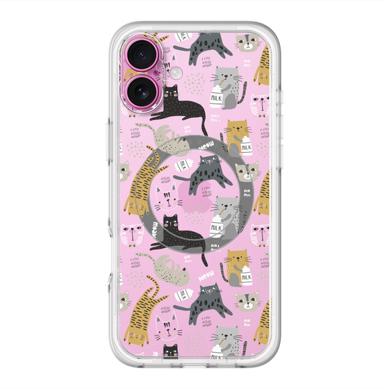 スリムプロテクションプレミアムケース with MagSafe［ Funny Cats - 01 ］