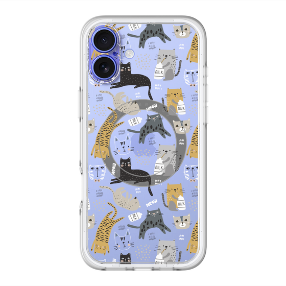 スリムプロテクションプレミアムケース with MagSafe［ Funny Cats - 01 ］