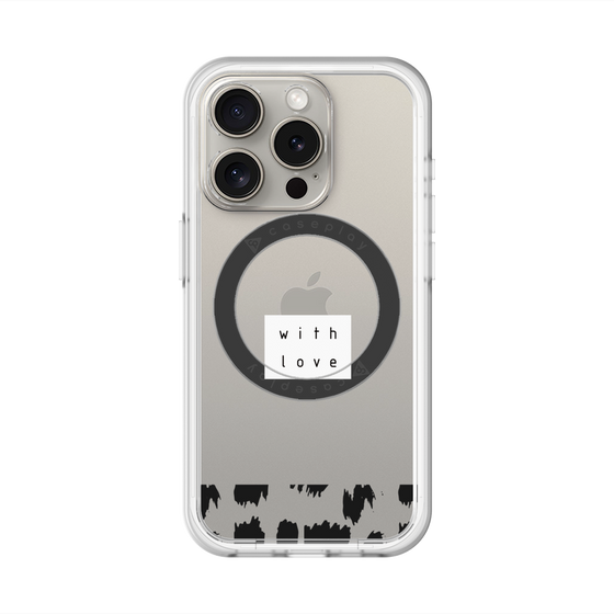 スリムプロテクションプレミアムケース with MagSafe［ artistic texture - 01 ］