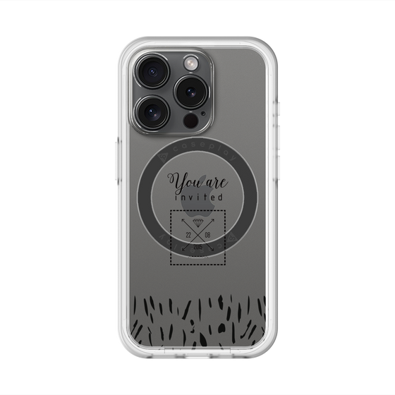 スリムプロテクションプレミアムケース with MagSafe［ artistic texture - 02 ］