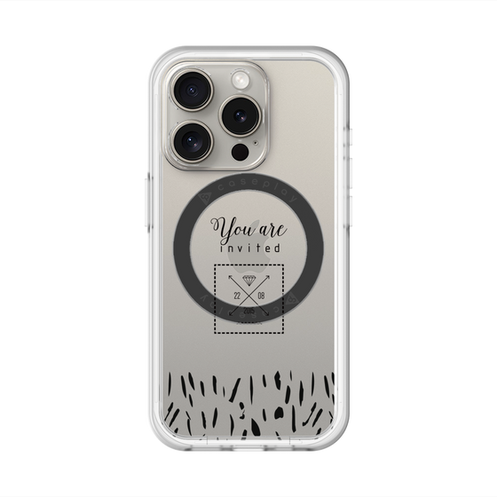 スリムプロテクションプレミアムケース with MagSafe［ artistic texture - 02 ］