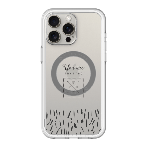 スリムプロテクションプレミアムケース with MagSafe［ artistic texture - 02 ］