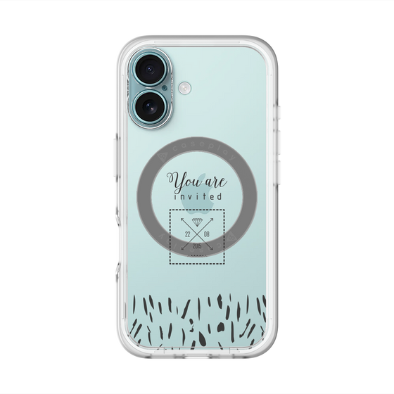 スリムプロテクションプレミアムケース with MagSafe［ artistic texture - 02 ］