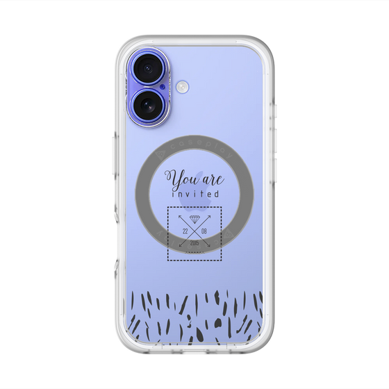 スリムプロテクションプレミアムケース with MagSafe［ artistic texture - 02 ］