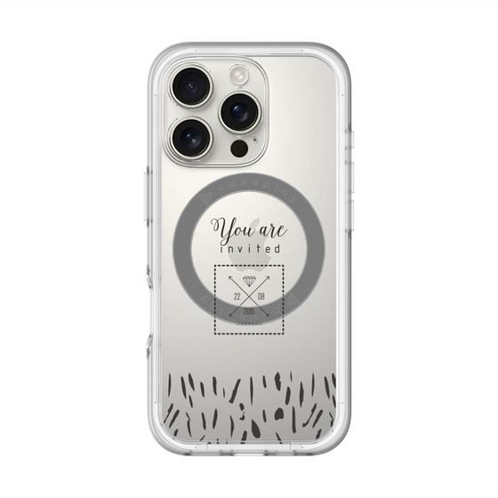 スリムプロテクションプレミアムケース with MagSafe［ artistic texture - 02 ］