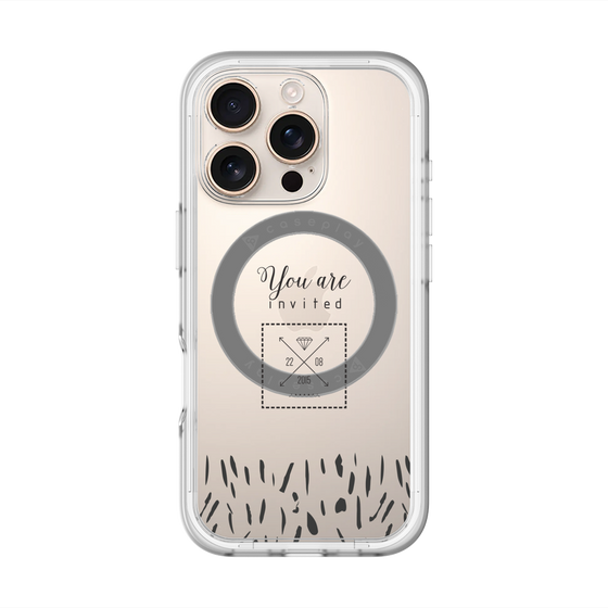 スリムプロテクションプレミアムケース with MagSafe［ artistic texture - 02 ］