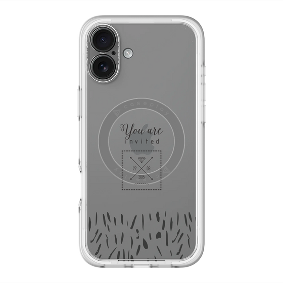 スリムプロテクションプレミアムケース with MagSafe［ artistic texture - 02 ］
