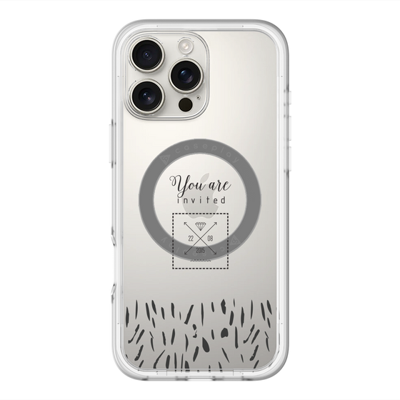 スリムプロテクションプレミアムケース with MagSafe［ artistic texture - 02 ］