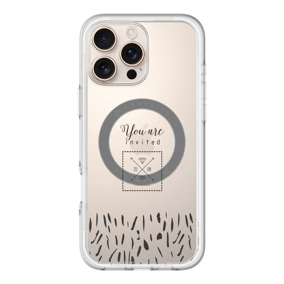 スリムプロテクションプレミアムケース with MagSafe［ artistic texture - 02 ］