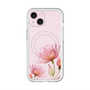 スリムプロテクションプレミアムケース with MagSafe［ Natural Flower - Pink ］