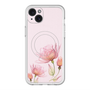 スリムプロテクションプレミアムケース with MagSafe［ Natural Flower - Pink ］