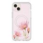スリムプロテクションプレミアムケース with MagSafe［ Natural Flower - Pink ］