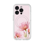 スリムプロテクションプレミアムケース with MagSafe［ Natural Flower - Pink ］
