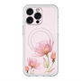 スリムプロテクションプレミアムケース with MagSafe［ Natural Flower - Pink ］