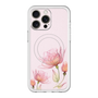 スリムプロテクションプレミアムケース with MagSafe［ Natural Flower - Pink ］