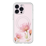 スリムプロテクションプレミアムケース with MagSafe［ Natural Flower - Pink ］
