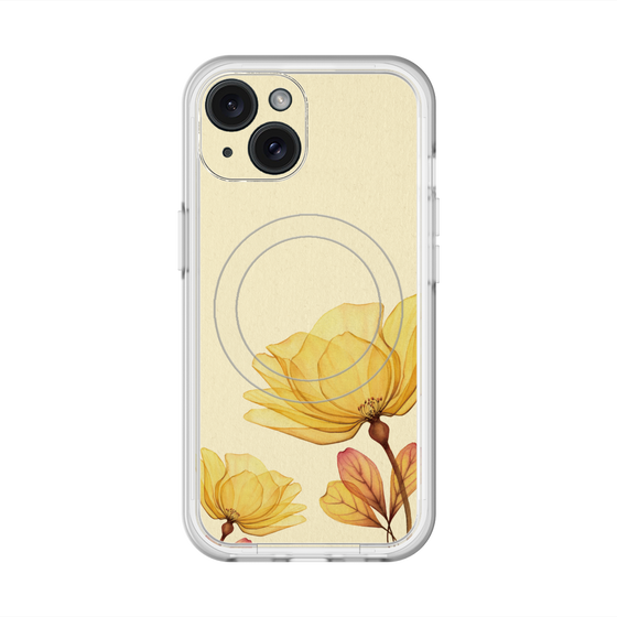 スリムプロテクションプレミアムケース with MagSafe［ Natural Flower - Yellow ］
