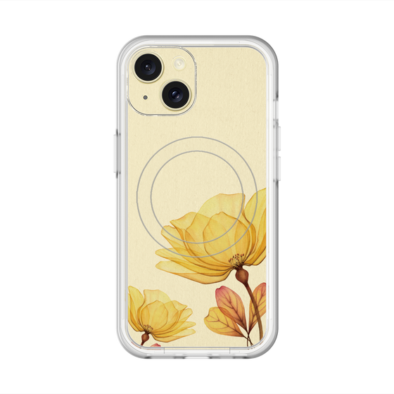 スリムプロテクションプレミアムケース with MagSafe［ Natural Flower - Yellow ］