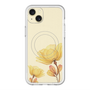 スリムプロテクションプレミアムケース with MagSafe［ Natural Flower - Yellow ］