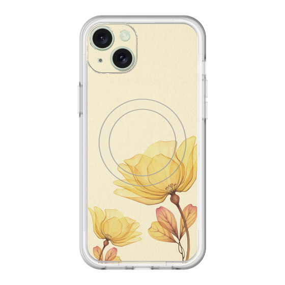 スリムプロテクションプレミアムケース with MagSafe［ Natural Flower - Yellow ］