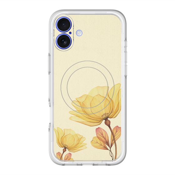 スリムプロテクションプレミアムケース with MagSafe［ Natural Flower - Yellow ］