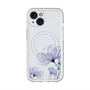 スリムプロテクションプレミアムケース with MagSafe［ Natural Flower - blue ］