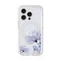 スリムプロテクションプレミアムケース with MagSafe［ Natural Flower - blue ］