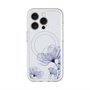 スリムプロテクションプレミアムケース with MagSafe［ Natural Flower - blue ］