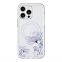 スリムプロテクションプレミアムケース with MagSafe［ Natural Flower - blue ］