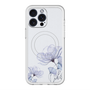 スリムプロテクションプレミアムケース with MagSafe［ Natural Flower - blue ］