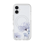 スリムプロテクションプレミアムケース with MagSafe［ Natural Flower - blue ］
