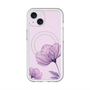 スリムプロテクションプレミアムケース with MagSafe［ Natural Flower - Purple ］