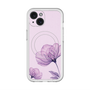 スリムプロテクションプレミアムケース with MagSafe［ Natural Flower - Purple ］