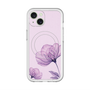 スリムプロテクションプレミアムケース with MagSafe［ Natural Flower - Purple ］