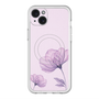 スリムプロテクションプレミアムケース with MagSafe［ Natural Flower - Purple ］