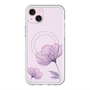 スリムプロテクションプレミアムケース with MagSafe［ Natural Flower - Purple ］