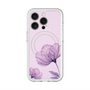 スリムプロテクションプレミアムケース with MagSafe［ Natural Flower - Purple ］