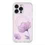スリムプロテクションプレミアムケース with MagSafe［ Natural Flower - Purple ］