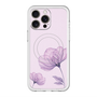 スリムプロテクションプレミアムケース with MagSafe［ Natural Flower - Purple ］
