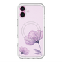スリムプロテクションプレミアムケース with MagSafe［ Natural Flower - Purple ］