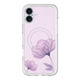 スリムプロテクションプレミアムケース with MagSafe［ Natural Flower - Purple ］