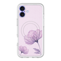スリムプロテクションプレミアムケース with MagSafe［ Natural Flower - Purple ］