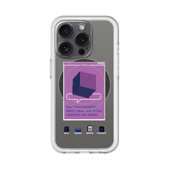 スリムプロテクションプレミアムケース with MagSafe［ Cube ］