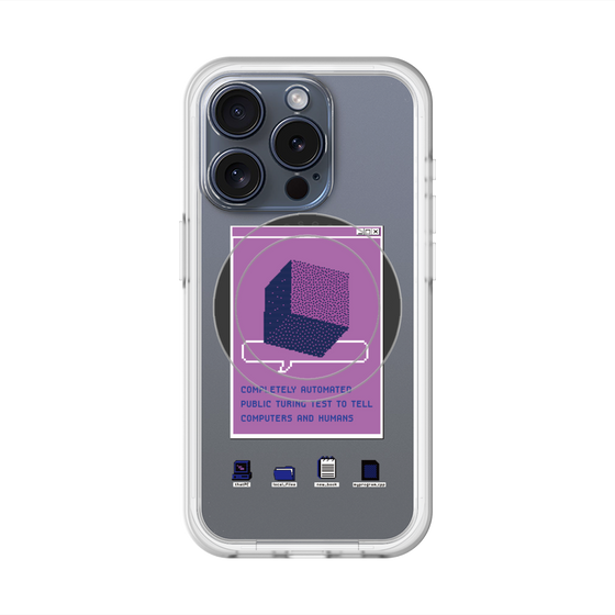 スリムプロテクションプレミアムケース with MagSafe［ Cube ］