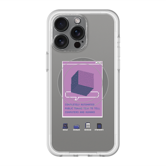 スリムプロテクションプレミアムケース with MagSafe［ Cube ］