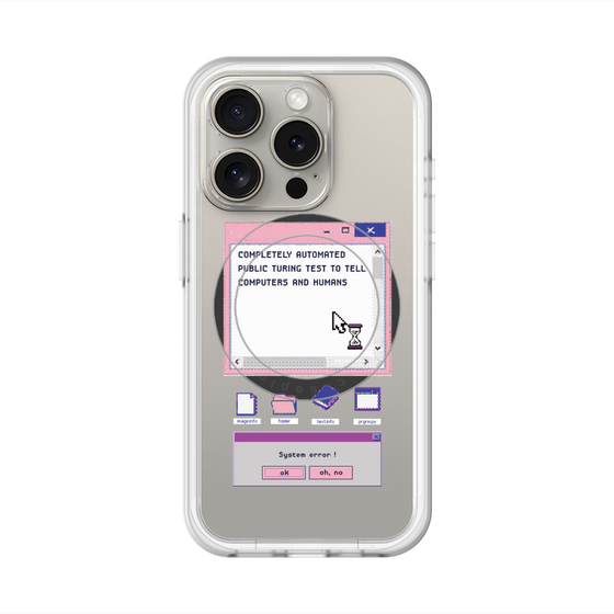 スリムプロテクションプレミアムケース with MagSafe［ System error! ］
