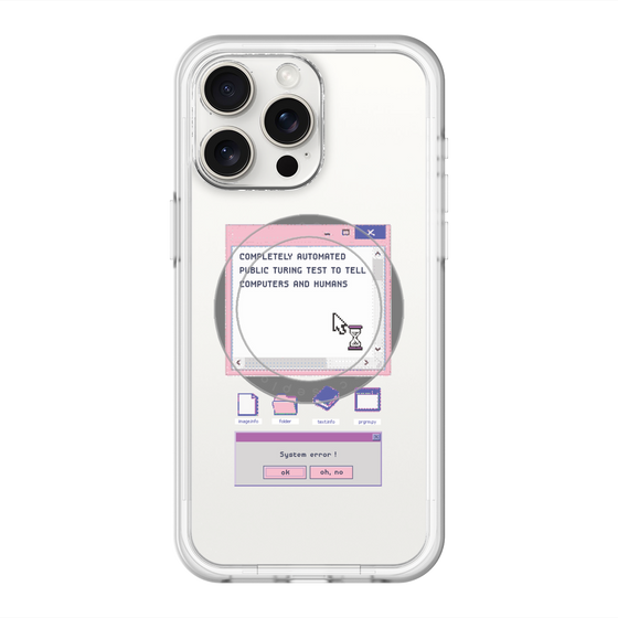 スリムプロテクションプレミアムケース with MagSafe［ System error! ］