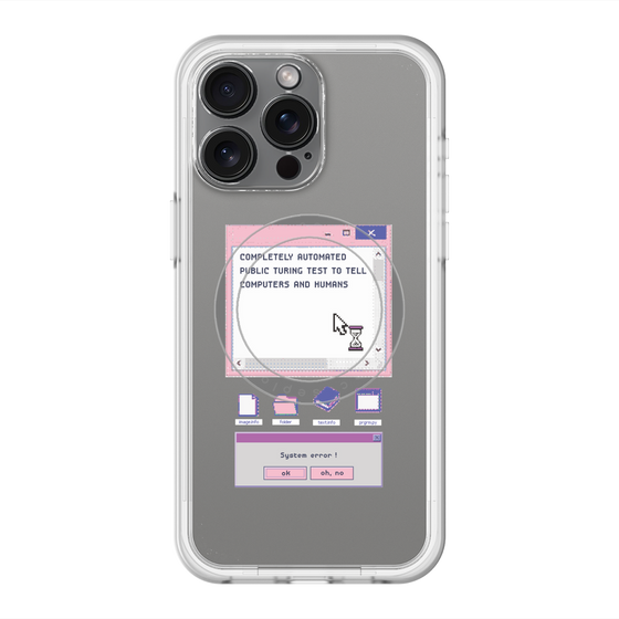 スリムプロテクションプレミアムケース with MagSafe［ System error! ］