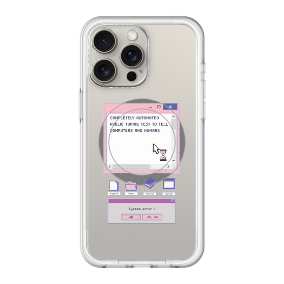 スリムプロテクションプレミアムケース with MagSafe［ System error! ］