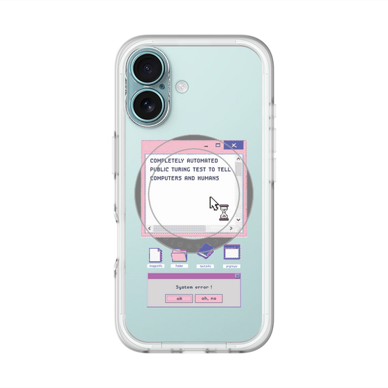 スリムプロテクションプレミアムケース with MagSafe［ System error! ］